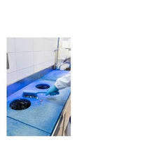 IGEAX MEDIUM HANDLE BRUSH, BLUE, SOFT BRISTLE. - Mabrook Hotel Supplies