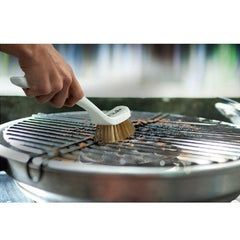 IGEAX RECTANGULAR BRUSH WITH HANDLE, WHITE, MEDIUM BRISTLE RESISTANT TO HIGH TEMPERATURES - Mabrook Hotel Supplies