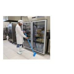 IGEAX SHORT BROOM, BLUE, MEDIUM BRISTLE - Mabrook Hotel Supplies