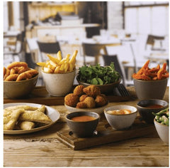 CHURCHILL STONECAST BARLEY WHITE DIP POT 2OZ. - Mabrook Hotel Supplies