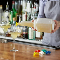 TRAEX BAR KEEP 1.5 QT WHITE POUR CONTAINER WITH NECK - Mabrook Hotel Supplies