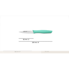 NOVA SERIES 85 MM MINT COLOUR PARING KNIFE - Mabrook Hotel Supplies