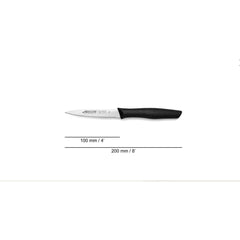 NOVA SERIES 100 MM SERRATED BLACK COLOUR PARING KNIFE - Mabrook Hotel Supplies