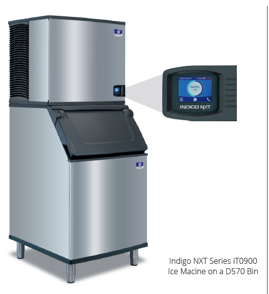 Indigo NXT™ Half Cube Ice Machine Head - 400 Kg/24hr, Air Cooled. - Mabrook Hotel Supplies