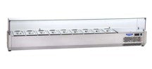 REFRIGERATED DISPLAY SHOWCASE, FLAT GLASS, TO FIT 5 GN 1/3 (OLD CODE: TCN-VR3140VD). - Mabrook Hotel Supplies