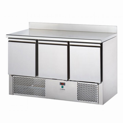 "3 DOOR COMPACT UNDERCOUNTER REF W/BACKSPLASH, +4/+10 ,C; 35" - Mabrook Hotel Supplies