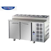 2 DOORS S/S GN 1/1 SNACK/SALAD COUNTER REFRIGERATOR & BOWLS 7 GN 1/3.