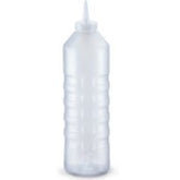 "SQUEEZE BOTTLE DISPENSER, 32oz; WIDE MOUTH, CLOSEABLE CAP;"