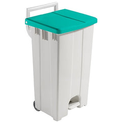 DERBY 90 LITRE, WHITE POLYPROPYLENE BIN WITH, PEDAL - Mabrook Hotel Supplies