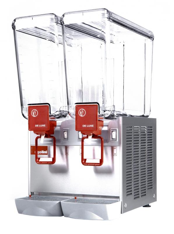 2 Bowls 20 + 20 Ltr Arctic Deluxe Cold Drink Dispenser with Fountain Pump "P" Version (20/2 P). - Mabrook Hotel Supplies