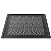 Non stick perforated aluminium pan.