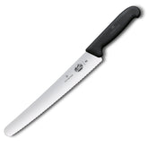 VICTORINOX PASTRY KNIFE, WAVY BLADE, BLACK - 26 CM - Mabrook Hotel Supplies