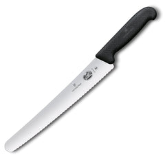 VICTORINOX PASTRY KNIFE, WAVY BLADE, BLACK - 26 CM - Mabrook Hotel Supplies
