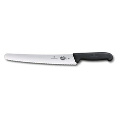 VICTORINOX PASTRY KNIFE, WAVY BLADE, BLACK - 26 CM - Mabrook Hotel Supplies