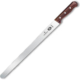 VICTORINOX SLICING KNIFE, ROUND TIP, ROSEWOOD HANDLE - 30 CM - Mabrook Hotel Supplies