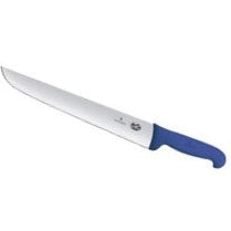 VICTORINOX FISH SERRATED SLICING KNIFE 36 CM BLUE HANDLE FIBROX.