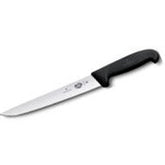 VICTORINOX STICKING KNIFE , BLACK FIBROX ROUND HANDLE - 25 CM BLACK