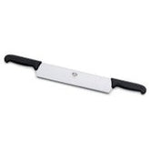 VICTORINOX CHEESE KNIFE, TWO BLACK HANDLES - 30 CM BLACK