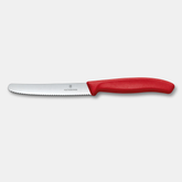 VICTORINOX TOMATO KNIFE SWISS CLASSIC WAVY RED - 11 CM - Mabrook Hotel Supplies