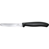 VICTORINOX TOMATO KNIFE SWISS CLASSIC WAVY BLACK - 11 CM - Mabrook Hotel Supplies