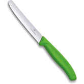VICTORINOX TOMATO KNIFE SWISS CLASSIC WAVY GREEN - 11 CM - Mabrook Hotel Supplies