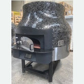 Rotary Base Gas Pizza Oven with Fairy Black Mosiac Color.