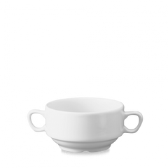 CHURCHILL SUPER VERIFIED CONSOMME BOWL WITH HANDLES 11.5 CM - Mabrook Hotel Supplies