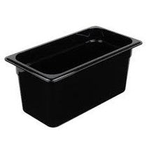 CAMBRO, GN 1/3 POLYCARBONATE FOOD PAN, BLACK 17.6x32.5x15 cm (Capacity: 5.3Liters 3.1 kg)