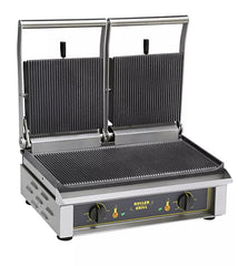 SANDWICH DOUBLE CONTACT GRILLS FITTED W_CAST IRON PLATES, POWER: 2 X 2KW, 230V_50HZ_1PH, QUICK RISIN - Mabrook Hotel Supplies