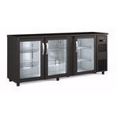 Refrigerator Snack Back Bar Display Cooler with 3 Doors - Mabrook Hotel Supplies
