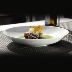 NANO DEEP COUPE PLATE, COLOR: IVORY, DIA: 22.2 CM, HEIGHT: 4 CM, CAP: 23.6 OZ/ 70 CL - Mabrook Hotel Supplies