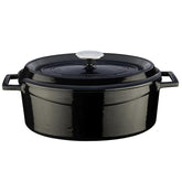 LAVA CAST IRON OVAL CASSEROLE. TRENDY, 25X31CM - Mabrook Hotel Supplies