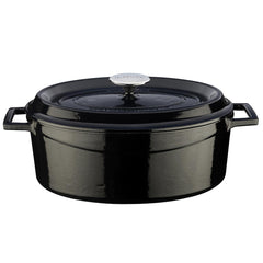 LAVA CAST IRON OVAL CASSEROLE. TRENDY, 25X31CM - Mabrook Hotel Supplies