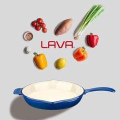 LAVA GRILL PAN SABLE BLUE - Ø28 CM - Mabrook Hotel Supplies