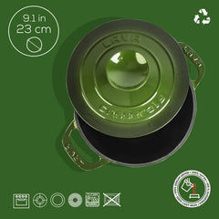 LAVA DOKUM YUVARLAK TENCERE DOKUM DEMIR KAPAK EXPERIENCE SERISI CAP(Ø)23CM - Mabrook Hotel Supplies