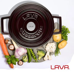 Lava Cast Iron Round Premium. Trendy, Dia. Ø 20cm. - Mabrook Hotel Supplies