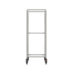 Heavy Duty Stainless Steel GN 2/1 Flat Pack Rack Trolley Non-Assembled Knockdown Model .