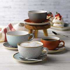 STONECAST GREY CAPPUCCINO SAUCER 4.5" - Mabrook Hotel Supplies