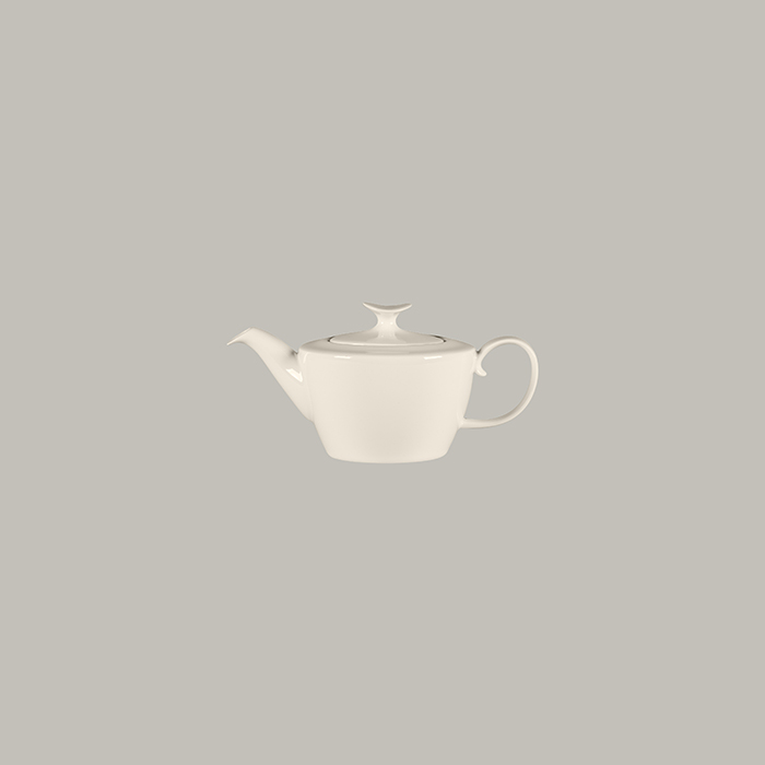 RAK BONE CHINA BRAVURA TEA POT IVORY, DIA: 12.2 CM, CAP: 19.7 OZ - Mabrook Hotel Supplies