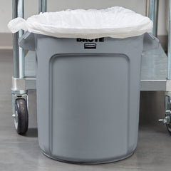 RUBBERMAID BRUTE TRASH CAN 10 GALLON - GRAY - Mabrook Hotel Supplies