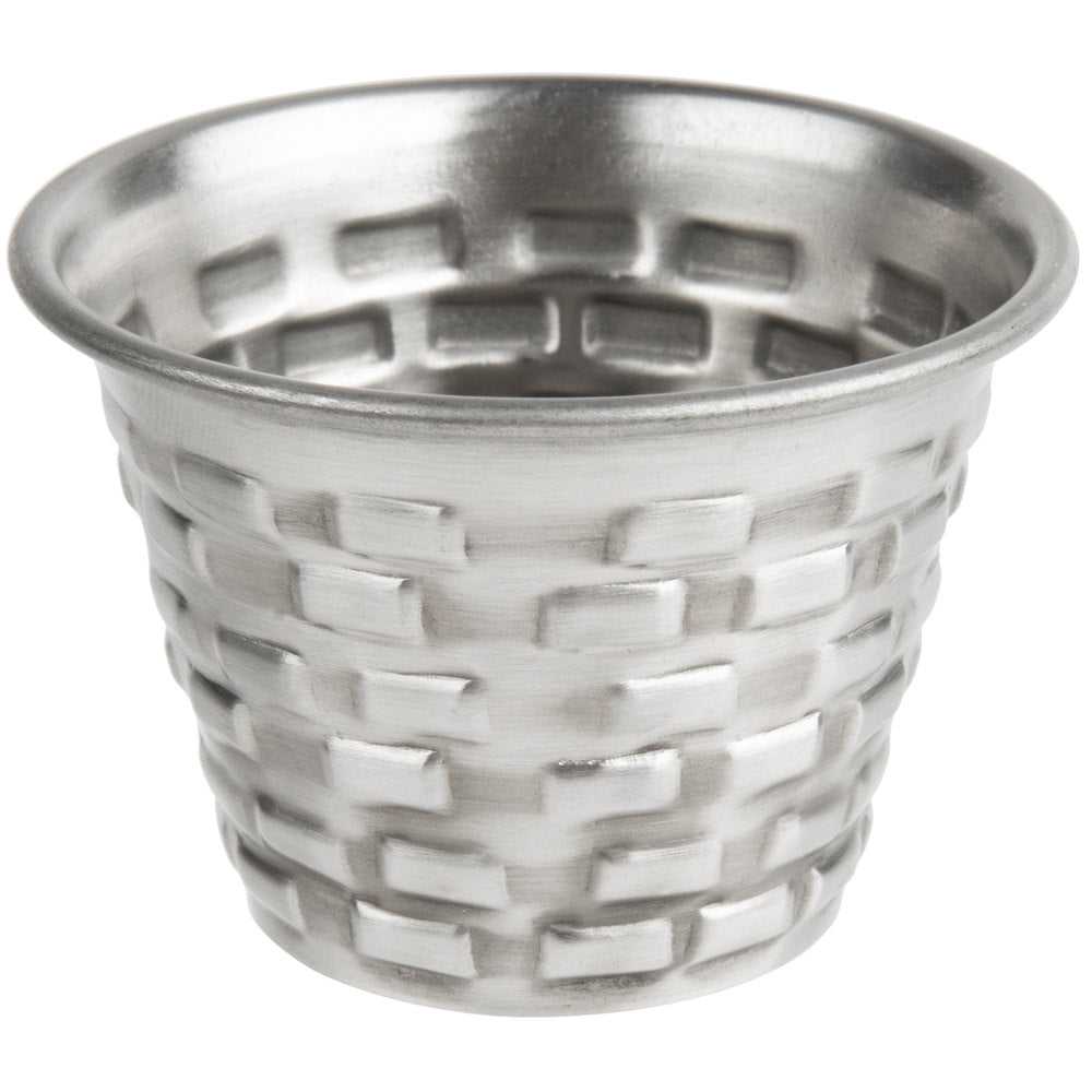 RAMEKIN BRICKHOUSE. STAINLESS STEEL.CAP:2.5 OZ, DIM:2X1.75" H - Mabrook Hotel Supplies