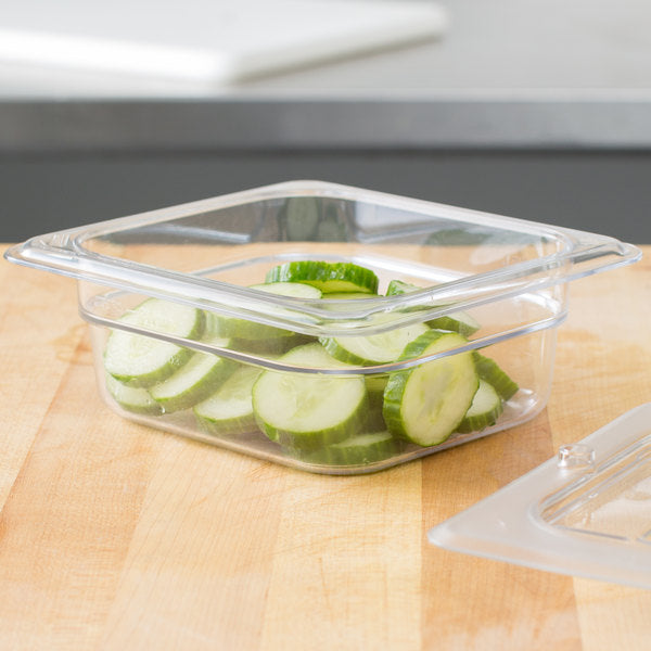 Cambro, GN 1/6 Polycarbonate food pan, CLEAR - Mabrook Hotel Supplies