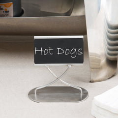 HORIZONTAL CARD & NUMBER HOLDER. FITS 3.5"X2"CM CARDS. DIM:4.5"X2.375"X4.5" CM - Mabrook Hotel Supplies