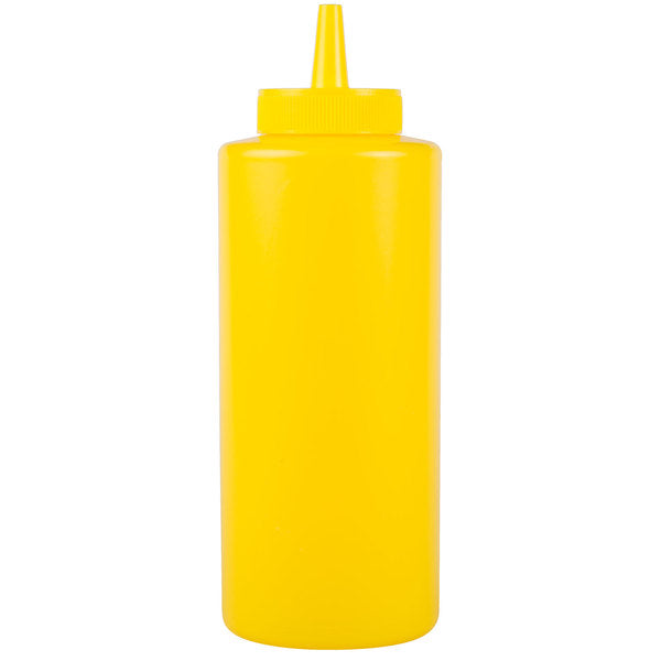 "SQUEEZE DISPENSER, 12 OZ. W/STDR. CAP. COLOUYL YL" - Mabrook Hotel Supplies