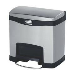 RUBBERMAID SLIM JIM 15L METAL STEP ON BLACK - Mabrook Hotel Supplies