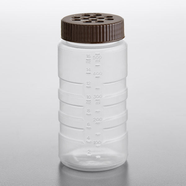 DRIPCUT DREDGE, 16 OZ , CLEAR WITH EXTRA LARGE HOLES - Mabrook Hotel Supplies