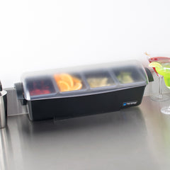 SAN JAMAR CONDIMENT AND GARNISH TRAY 4 COMPARTMENTS - Mabrook Hotel Supplies