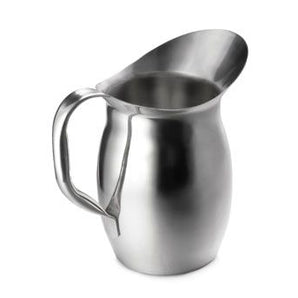 "PITCHER, BELL SHAPED, 4 1/8 QUART, STAINLESS, 10 3/8" HT" - Mabrook Hotel Supplies