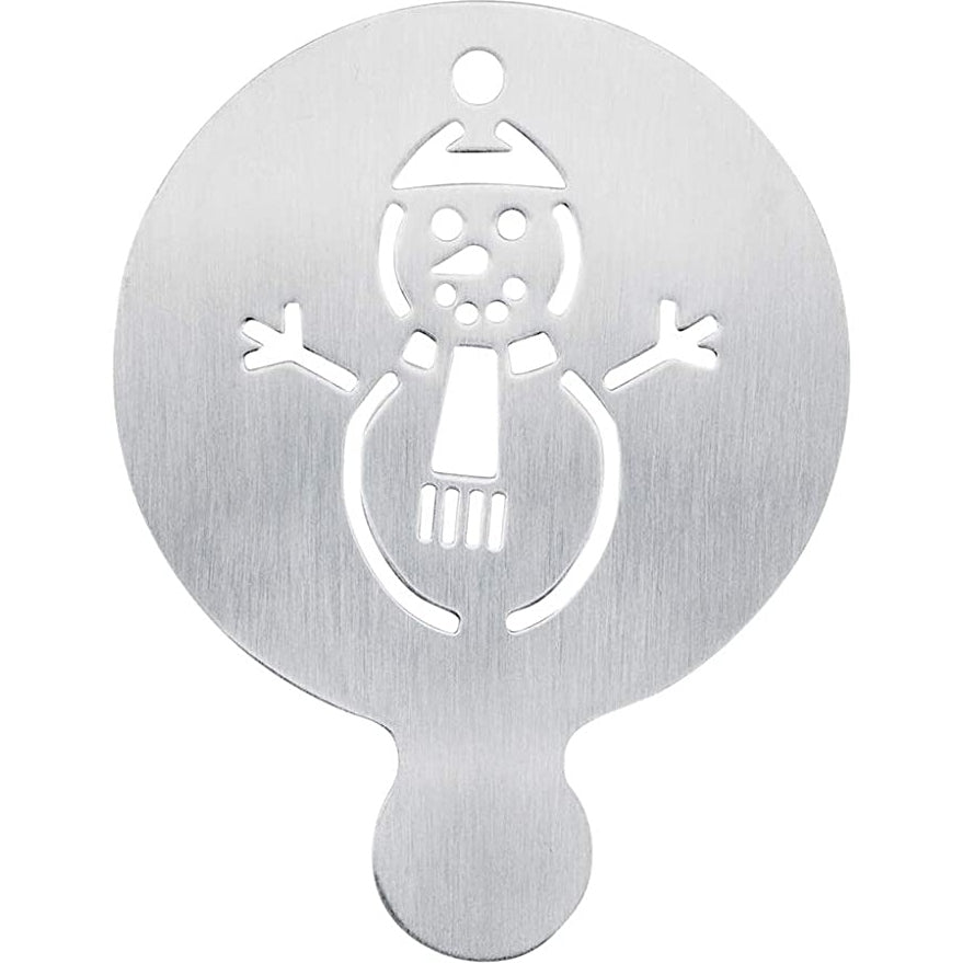 COFFEE STENCIL (85MM) - SNOW MAN - Mabrook Hotel Supplies