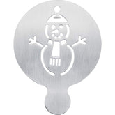 COFFEE STENCIL (85MM) - SNOW MAN - Mabrook Hotel Supplies